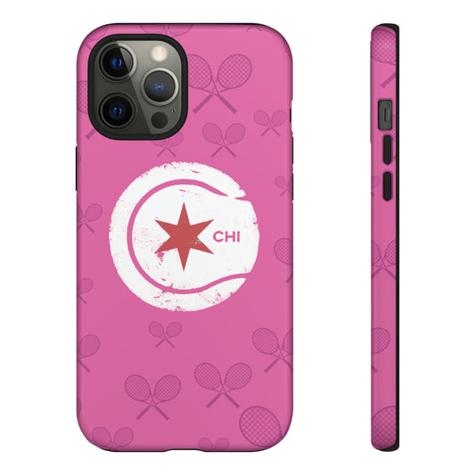 Chicago Star Pinks Racquets Tough Impact-Resistant Phone Cases (iPhone & Samsung)