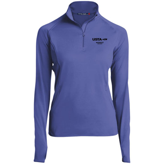 USTA Chicago Ladies' 1/2 Zip Performance Pullover