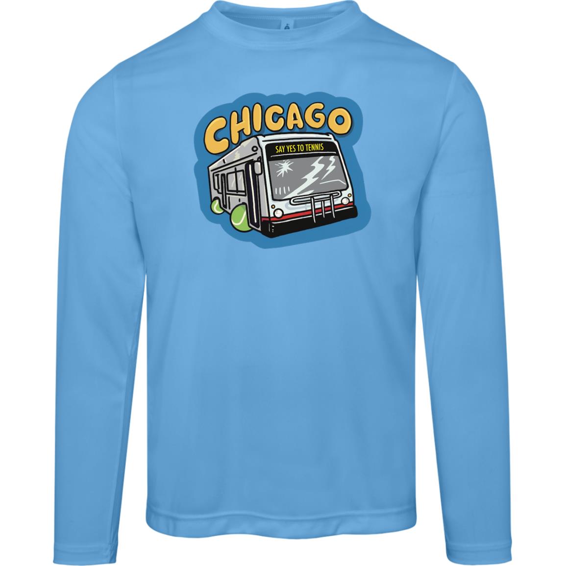 Chicago Say Yes to Tennis Men's Performance Long Sleeve Tee