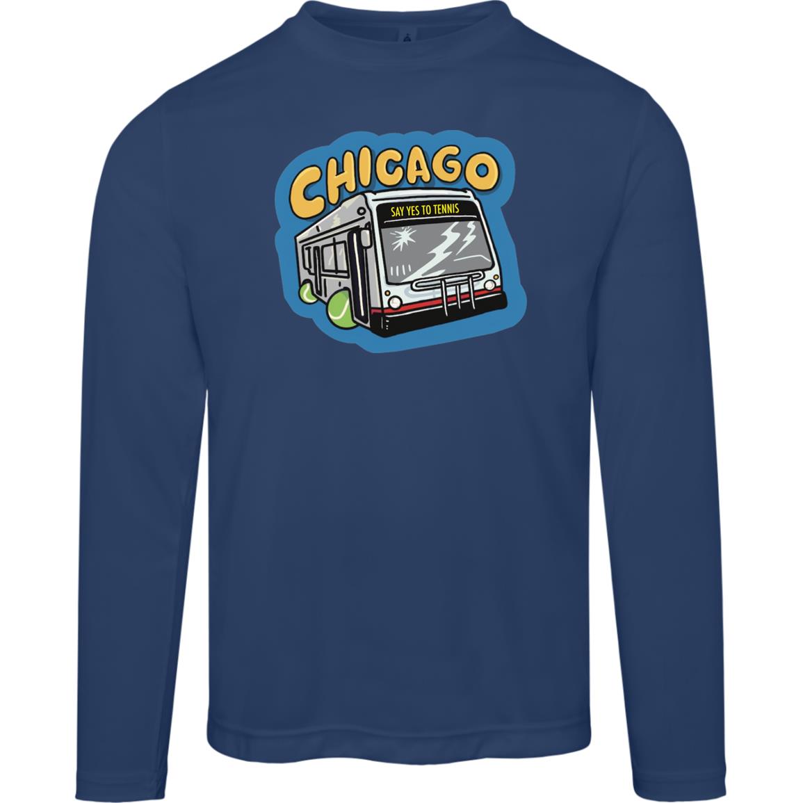 Chicago Say Yes to Tennis Men's Performance Long Sleeve Tee