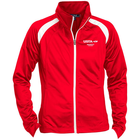 USTA Midwest Chicago Ladies' Raglan Sleeve Warmup Jacket