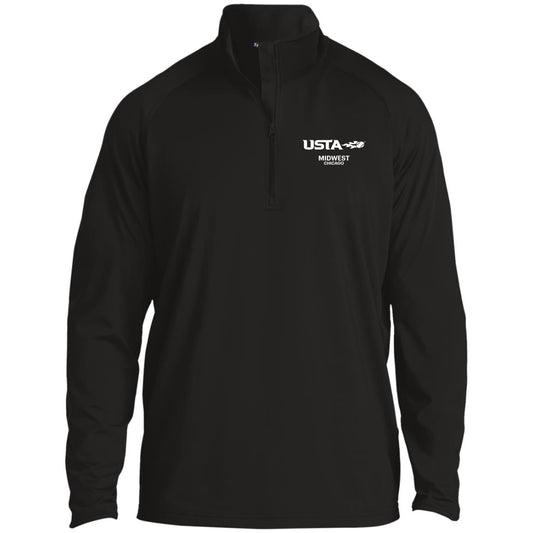 USTA Classic Men's 1/2 Zip Raglan Performance Pullover