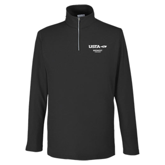 League Captain/USTA Double Logo Men's Performance 1/4 Zip