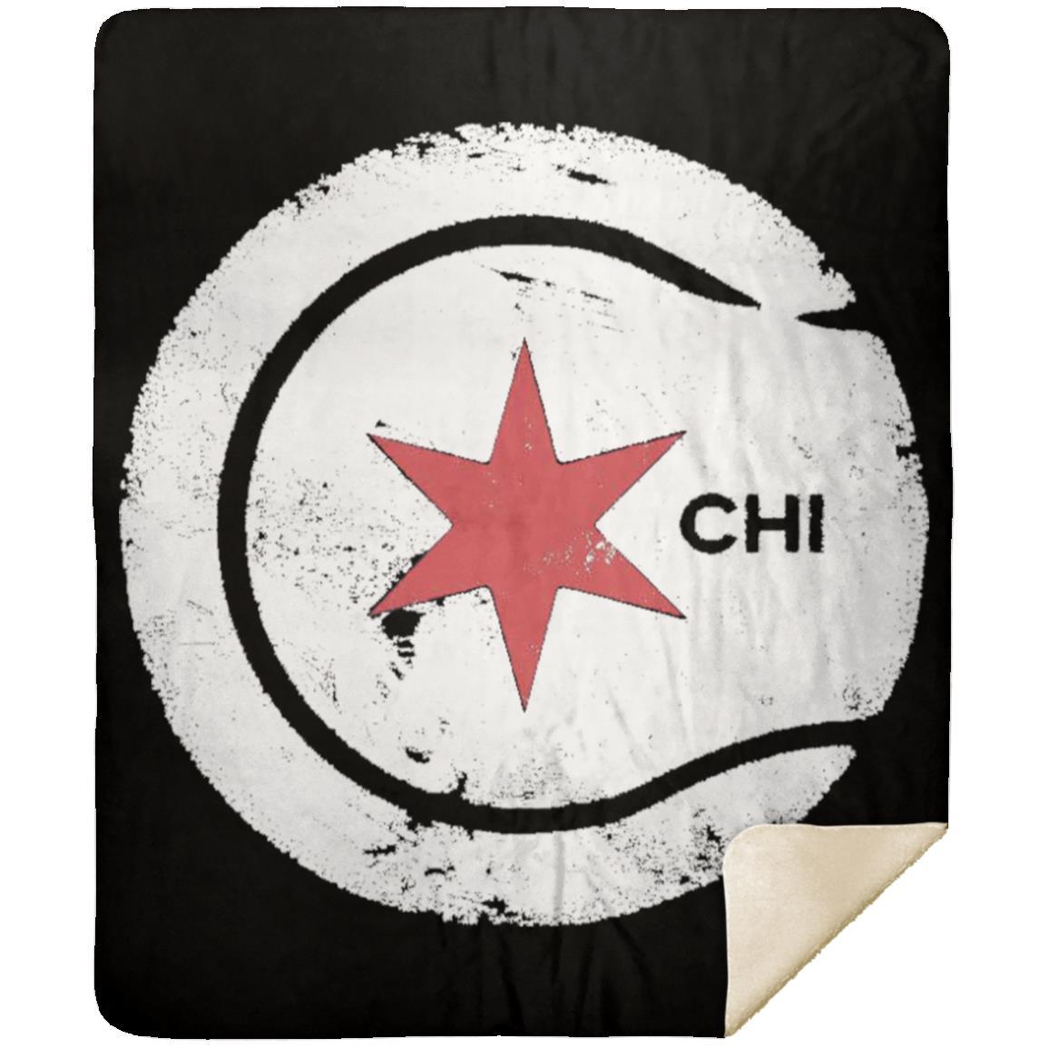 Chicago Star Premium Sherpa Blanket 50x60