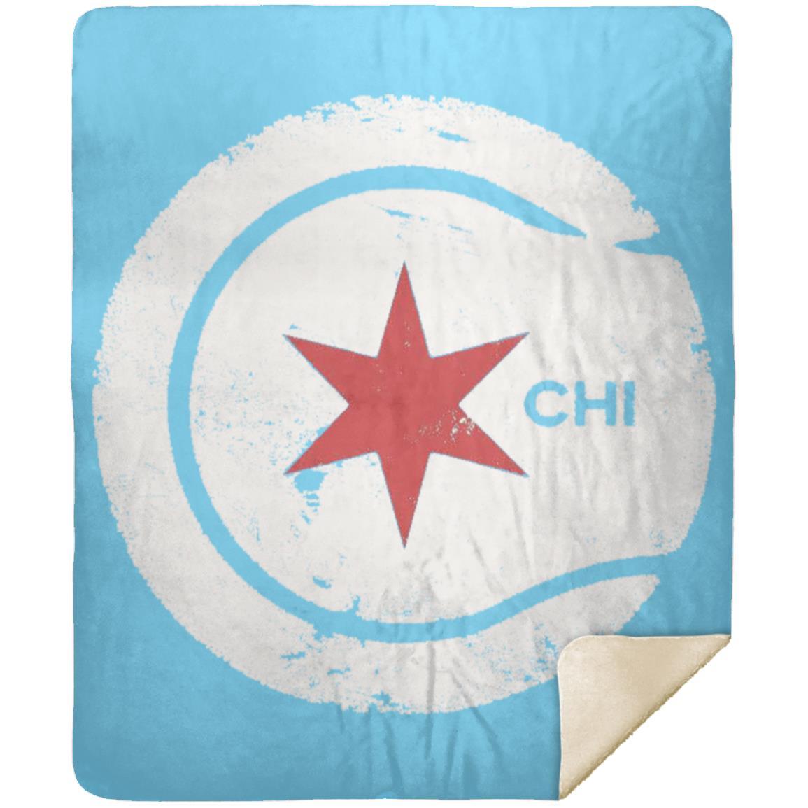 Chicago Star Premium Sherpa Blanket 50x60