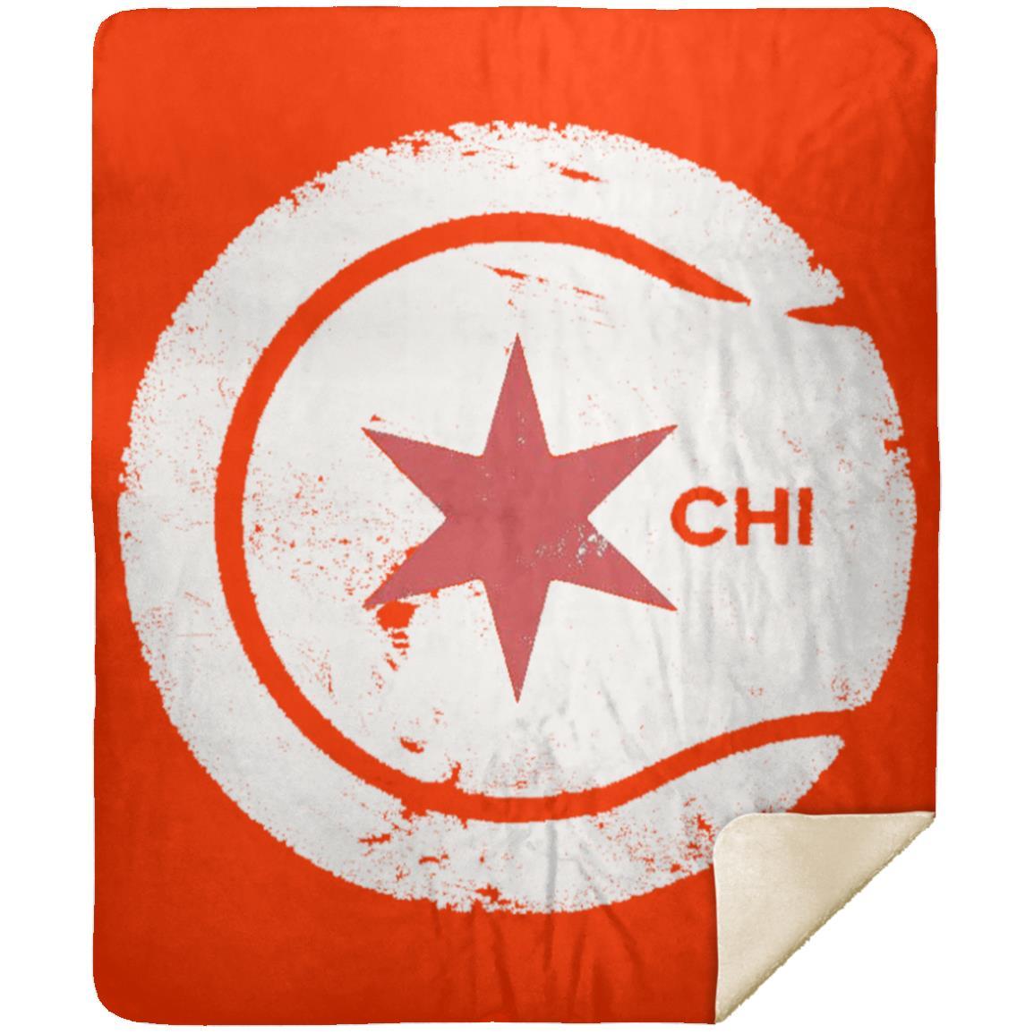 Chicago Star Premium Sherpa Blanket 50x60