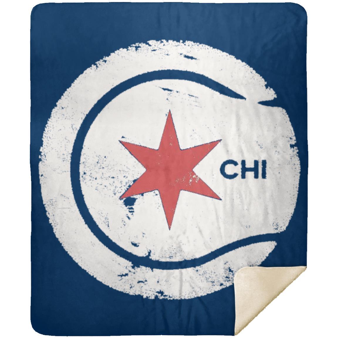 Chicago Star Premium Sherpa Blanket 50x60